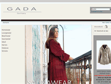 Tablet Screenshot of gada-homewear.de